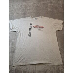 Fruit of the Loom T-Shirt Men's XL Gray Chevrolet Corvette Hummer Auto Show Grap